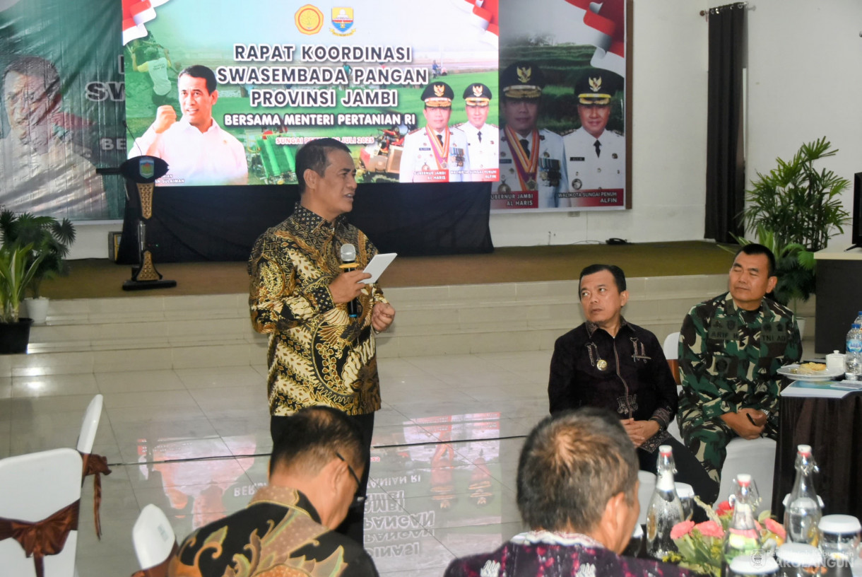 23 Juli 2025 - Rapat Koordinasi Swasembada Pangan Provinsi Jambi Bersama Menteri Pertanian RI Grand Hotel Kerinci