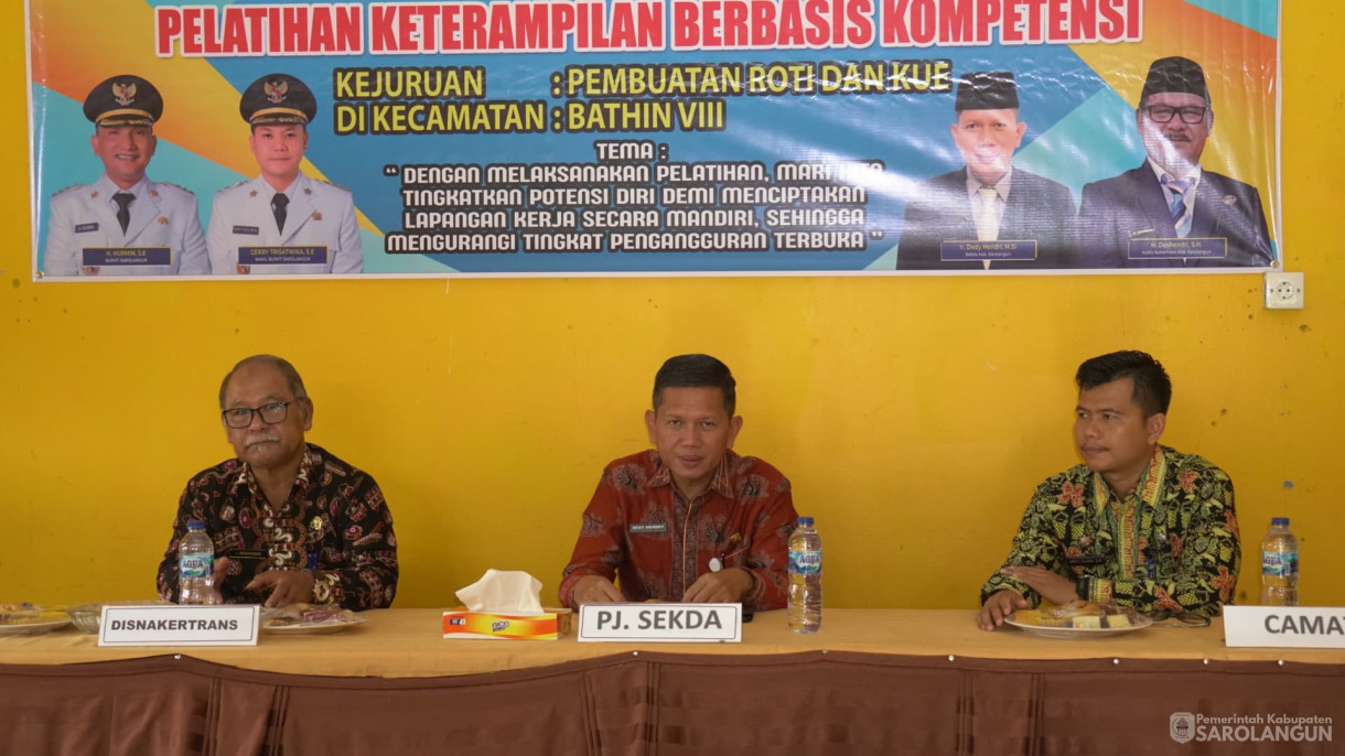 12 Juni 2025 - Penutupan Pelatihan Keterampilan Berbasis kompetensi Bertempat di Ruang Aula Kantor Camat Batin VIII