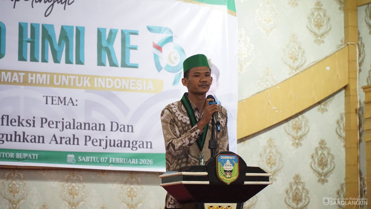 7 Februari 2026&nbsp; Milad Himpunan Mahasiswa Islam Kabupaten Sarolangun ke 79 Tahun