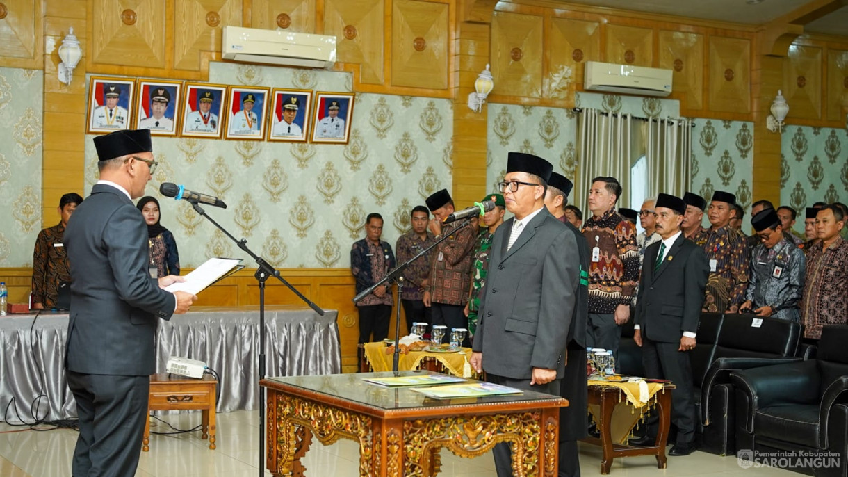 5 Desember 2025 Pelantikan Sekretaris Daerah Kabupaten Sarolangun