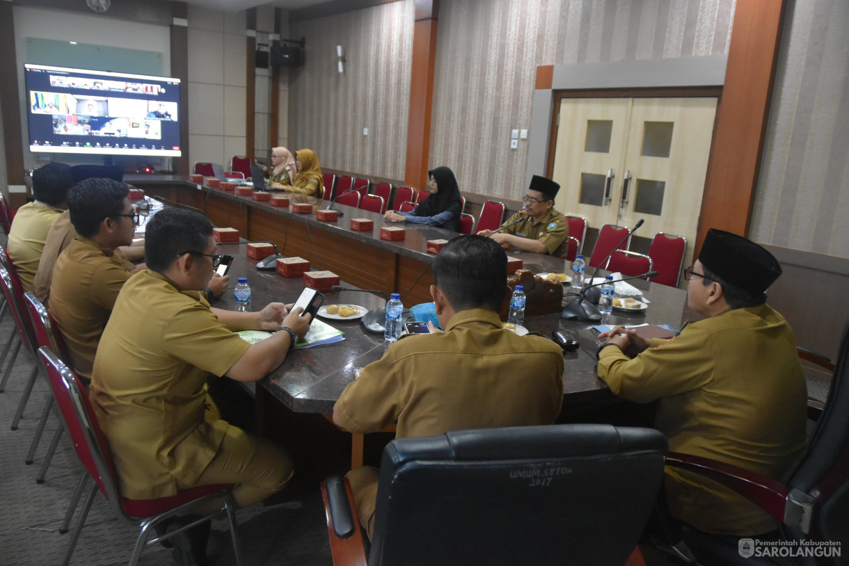 29 April 2024 - Rapat Dengan Mendagri Dan TPID Di Ruang Pola Utama Kantor Bupati Sarolangun