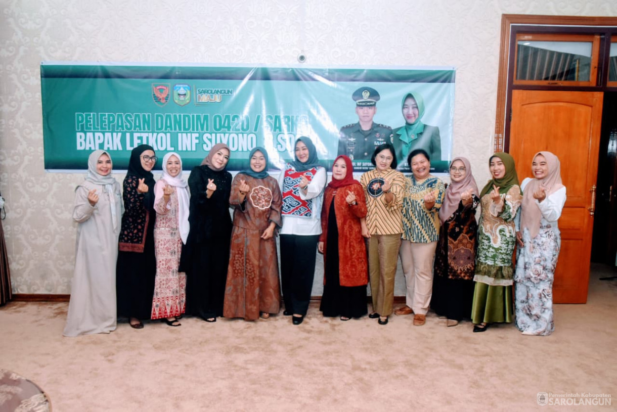 28 Agustus 2025 pelepasan Dandim 0420 Sarko Letkol Inf Suyono S.Sos di Rumah Dinas Bupati Sarolangun