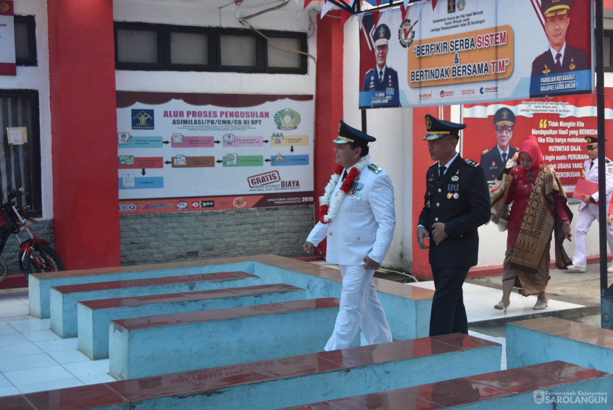 17 Agustus 2024 -&nbsp;Penyerahan Remisi Umum Bagi Narapidana dan Pengurangan Masa Pidana Umum, Bertempat di Lapan Kelas IIB Sarolangun