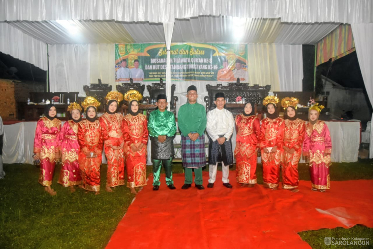 23 September 2025&nbsp; Pembukaan MTQ Ke III Tingkat Desa Tambang Tinggi dan HUT Desa Tambang Tinggi yang Ke 19 tahun