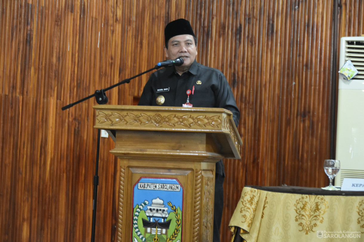 12 Desember 2023 - Sosialisasi Peraturan Daerah Kabupaten Sarolangun Nomor 02 Tahun 2020 Dan Peraturan Bupati Sarolangun Nomor 19 Dan 20 Tahun 2023 Tentang Penyelenggaraan Kearsipan Di Aula Bappeda Sarolangun