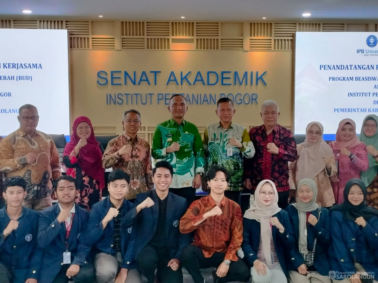22 Agustus 2025 Penandatanganan Perjanjian Kerja Sama Beasiswa Utusan Daerah Pemerintah Kabupaten Sarolangun dengan Institut Pertanian Bogor