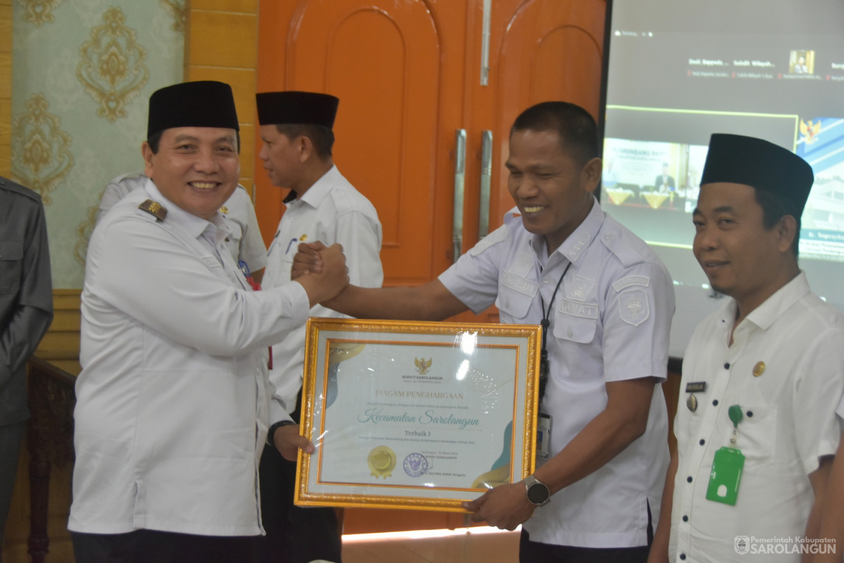 20 Maret 2024 - Musrenbang RKPD Kabupaten Sarolangun Di Ruang Aula Utama Kantor Bupati Sarolangun