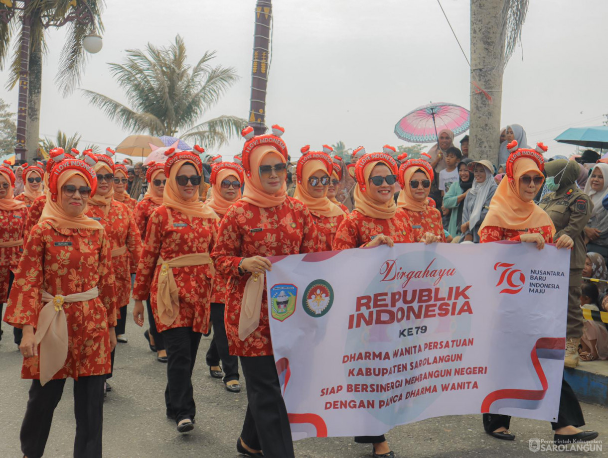 18 Agustus 2024 -&nbsp;Pawai Karnaval Memperingati HUT RI Ke 79, Bertempat di Depan Rumah Dinas Bupati Sarolangun