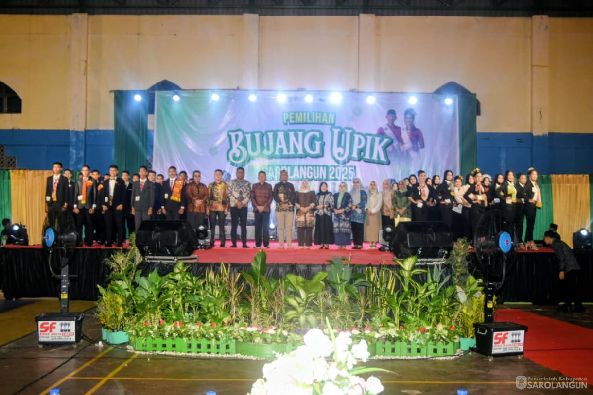 6 Oktober 2025 Pemilihan Bujang Upik Sarolangun 2025 di Lapangan Tenis Indoor KONI Sarolangun