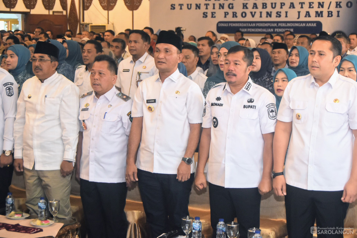 2 Juli 2025 -&nbsp;Pemkab Sarolangun Raih Juara I Penilaian Kinerja Aksi Konvergensi Stunting Kabupaten Kota se Provinsi Jambi