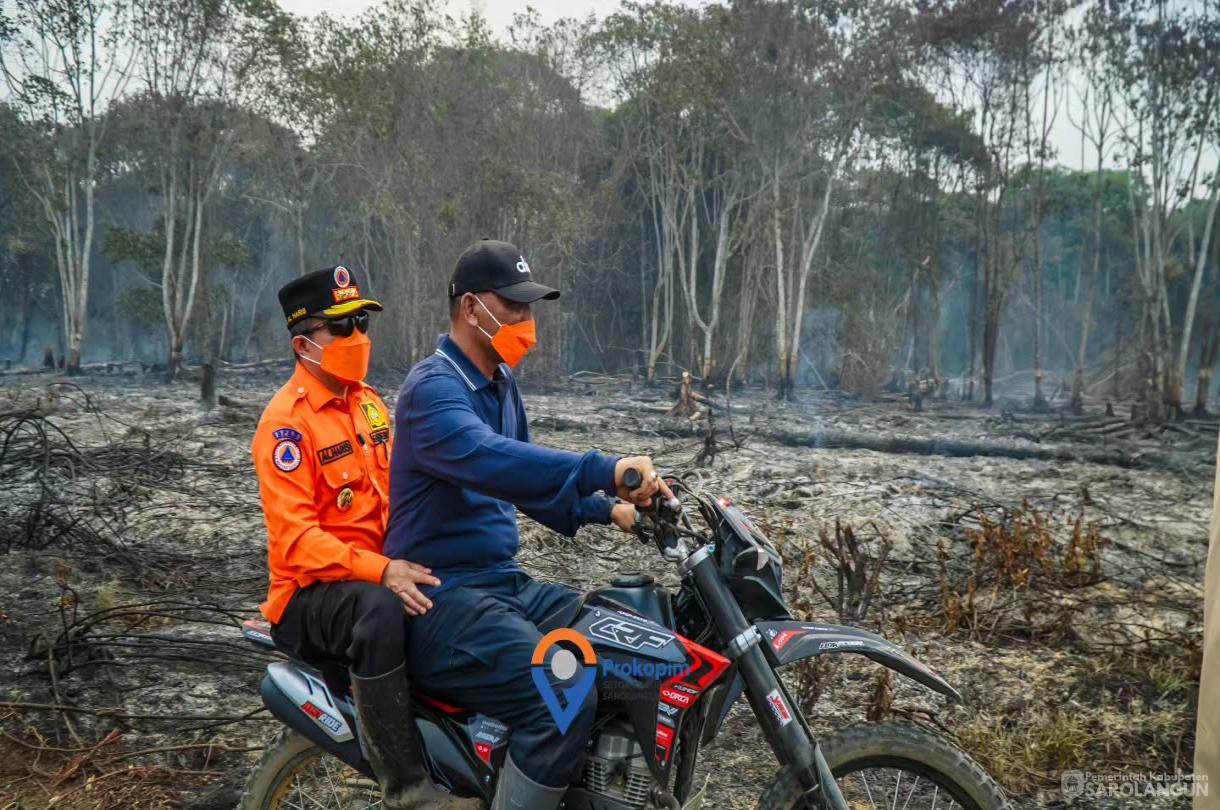 25 Agustus 2026 Peninjauan secara langsung Kebakaran Hutan dan Lahan di Desa Lubuk Kepayang Kecamatan Air Hitam