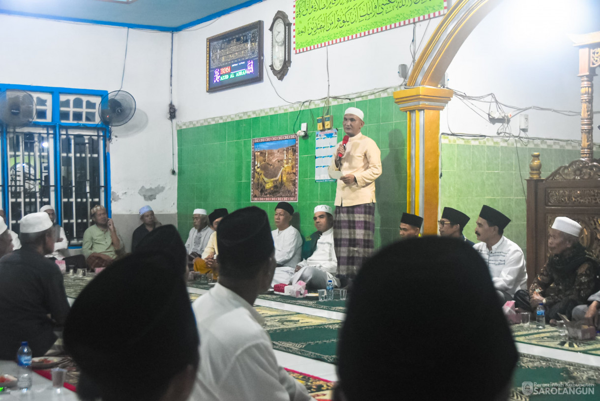 13 Maret 2025 -&nbsp;Safari Ramadhan Bertempat di Masjid Al Abrar Renah Tanjung Desa Lubuk Resam Hilir Kecamatan Cermin Nan Gedang