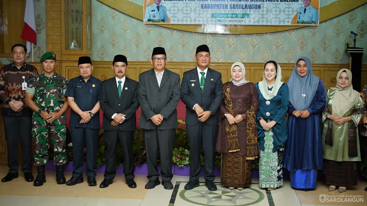 5 Desember 2025 Pelantikan Sekretaris Daerah Kabupaten Sarolangun