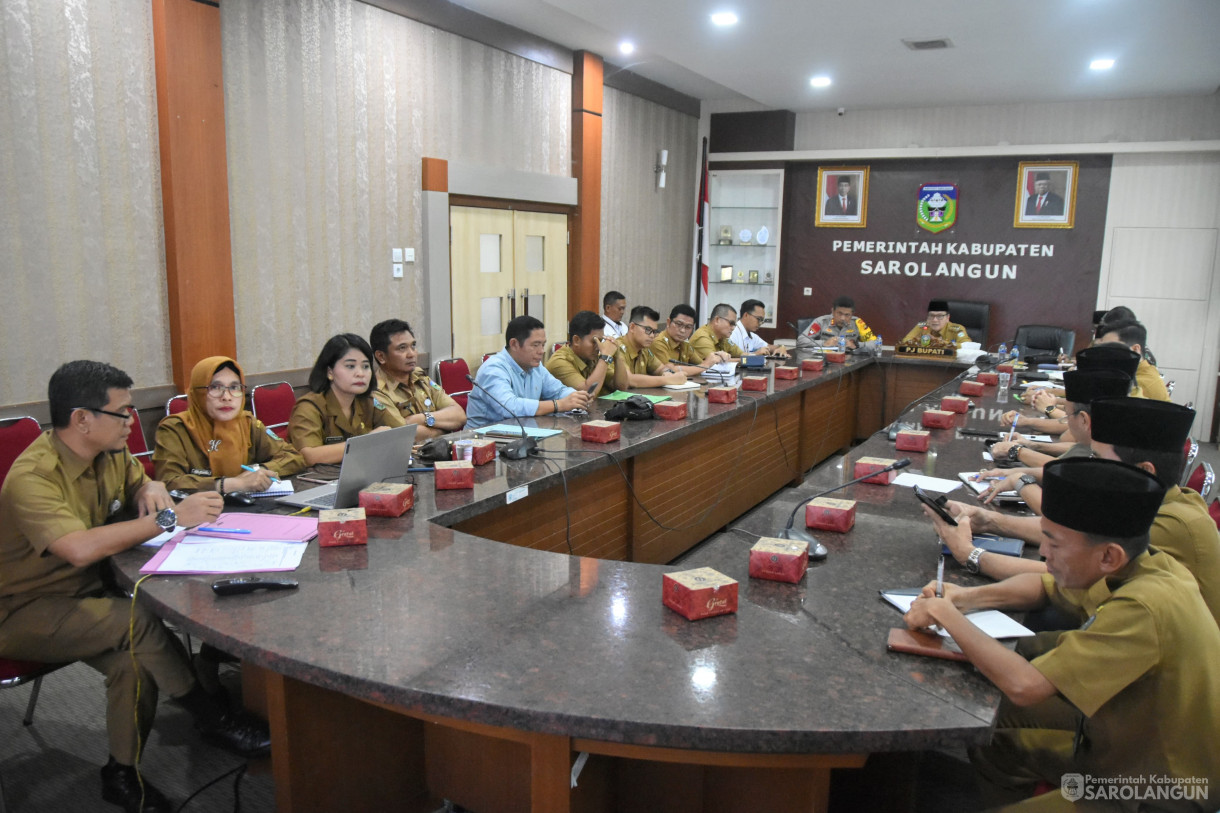 5 Maret 2024 - Rapat Tim Pengendalian Inflasi Daerah Pengamanan Pasokan dan Harga Pangan Jelang Puasa Dan Idul Fitri 2024 Di Ruang Pola Utama Kantor Bupati Sarolangun