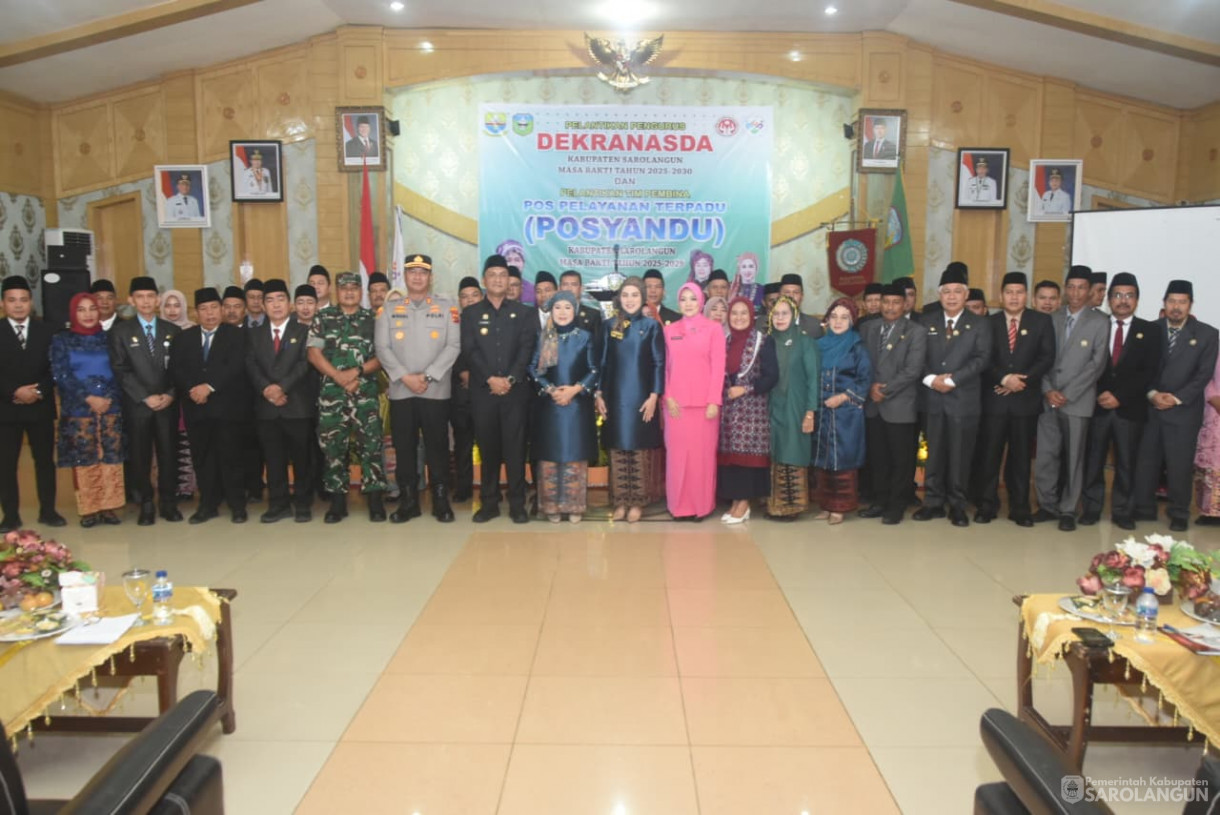 13 Agustus 2025 -&nbsp;Pelantikan Pengurus Dekranasda Kabupaten Sarolangun dan Tim Pembina Posyandu Kabupaten Sarolangun