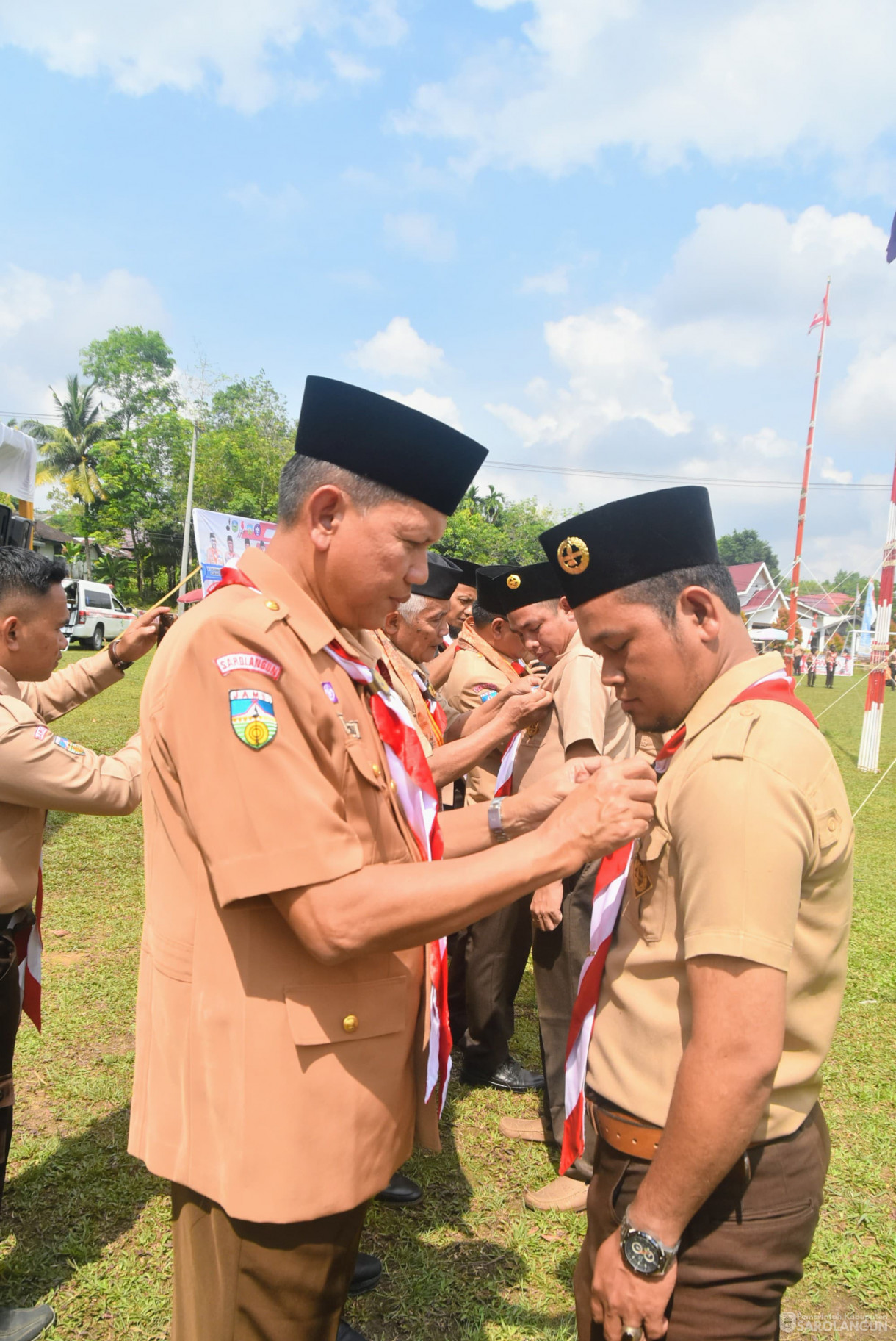 3 Oktober 2024 -&nbsp;Apel Besar Hari Pramuka Ke 63, Bertempat di Lapangan Bola Kaki Sungai Benteng Kecamatan Singkut