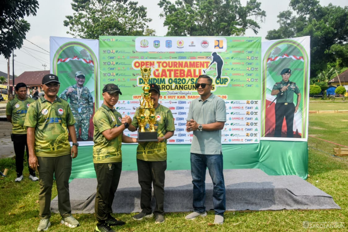 26 September 2025&nbsp; Open Tournament Gateball Dandim 0420 Sarko Sarolangun Tahun 2025 di Laman Basamo