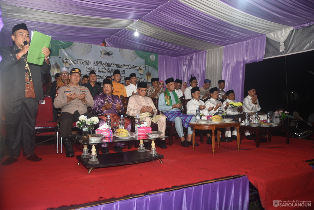 1 Mei 2025 - Pembukaan MTQ Kecamatan Batang Asai