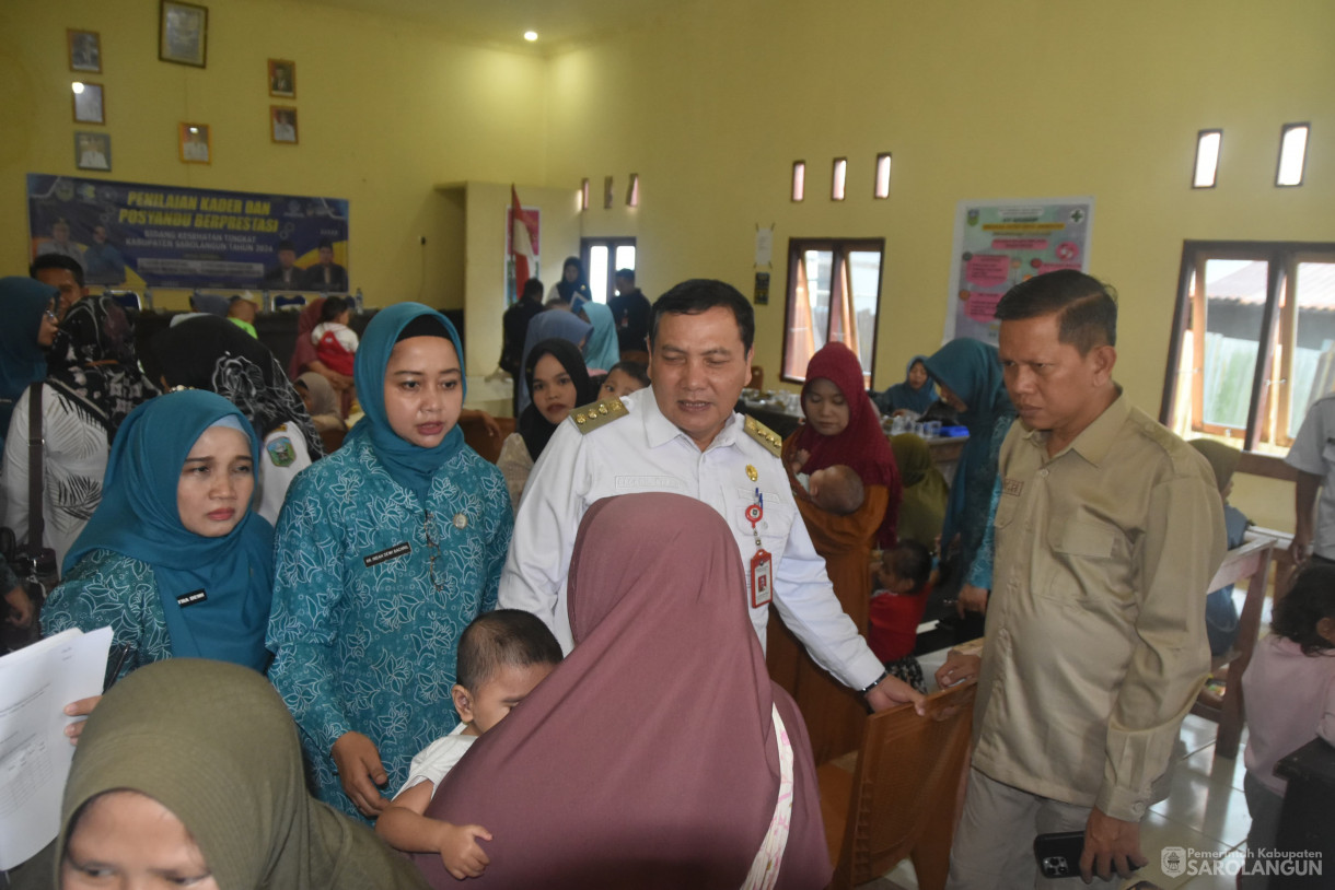 26 Juni 2024 - Penilaian Kader Dan Posyandu Berprestasi Bidang Kesehatan Tingkat Kabupaten Sarolangun, Bertempat di Kantor Desa Muara Cuban Kecamatan Batang Asai