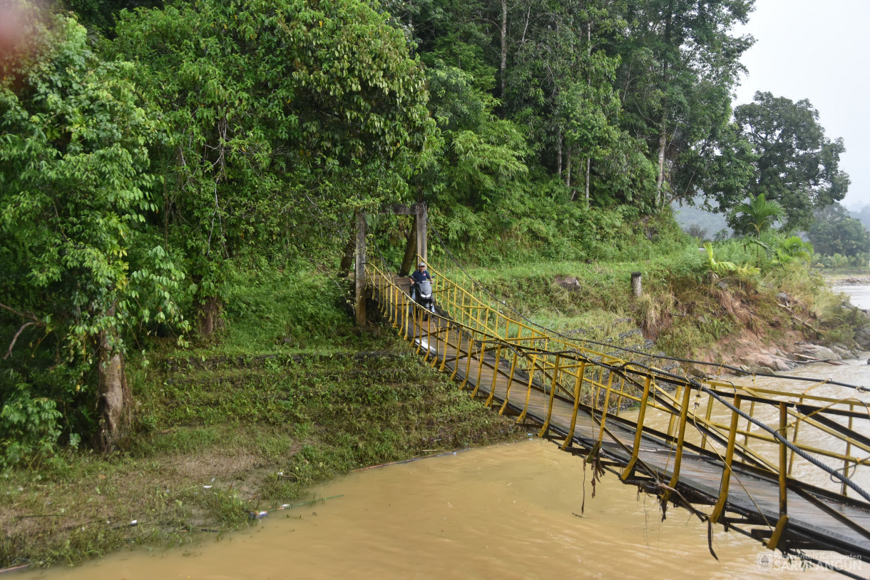 18 Januari 2023 - Meninjau Jembatan Rusak Di Desa Rantau Panjang Kecamatan Batang Asai