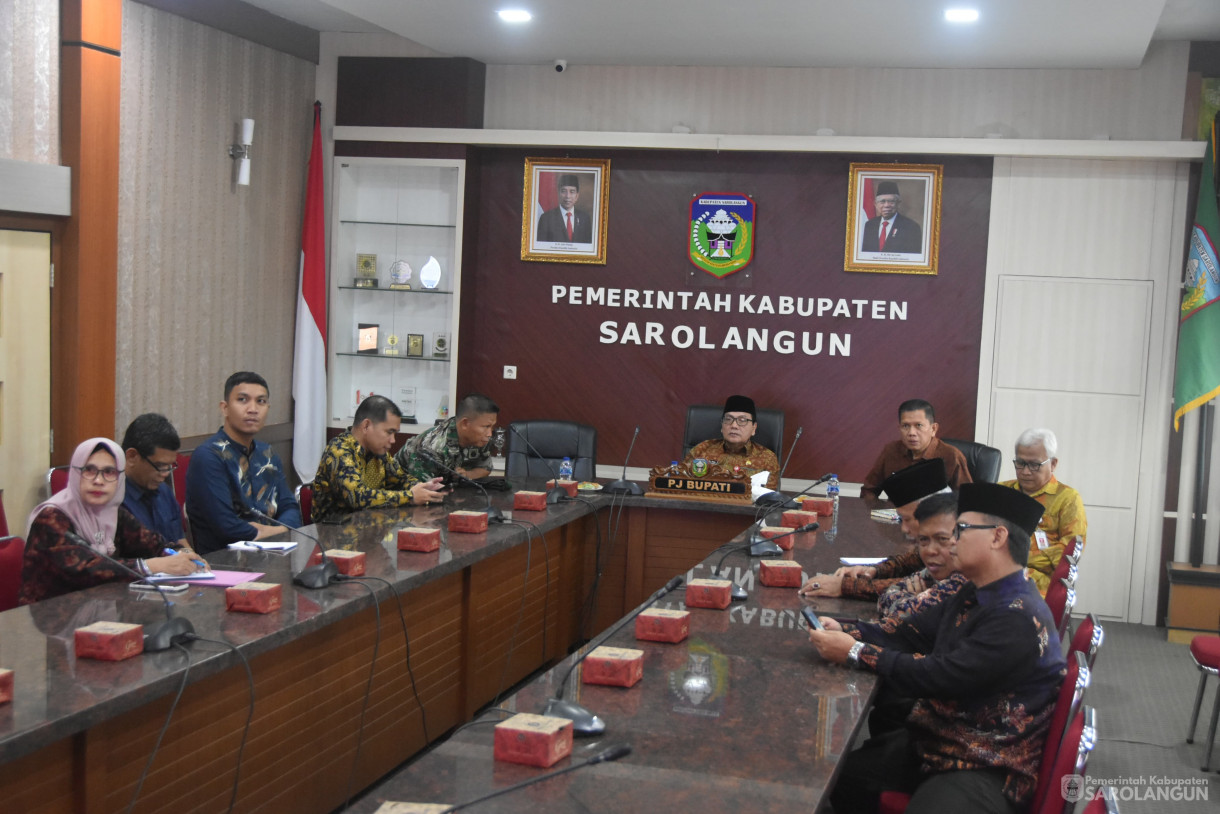 14 Juni 2024 - Rakornas Pengendalian Inflasi Tahun 2024, Dilanjutkan Rakor Pengendalian Inflasi TPID Di Ruang Pola Utama Kantor Bupati Sarolangun