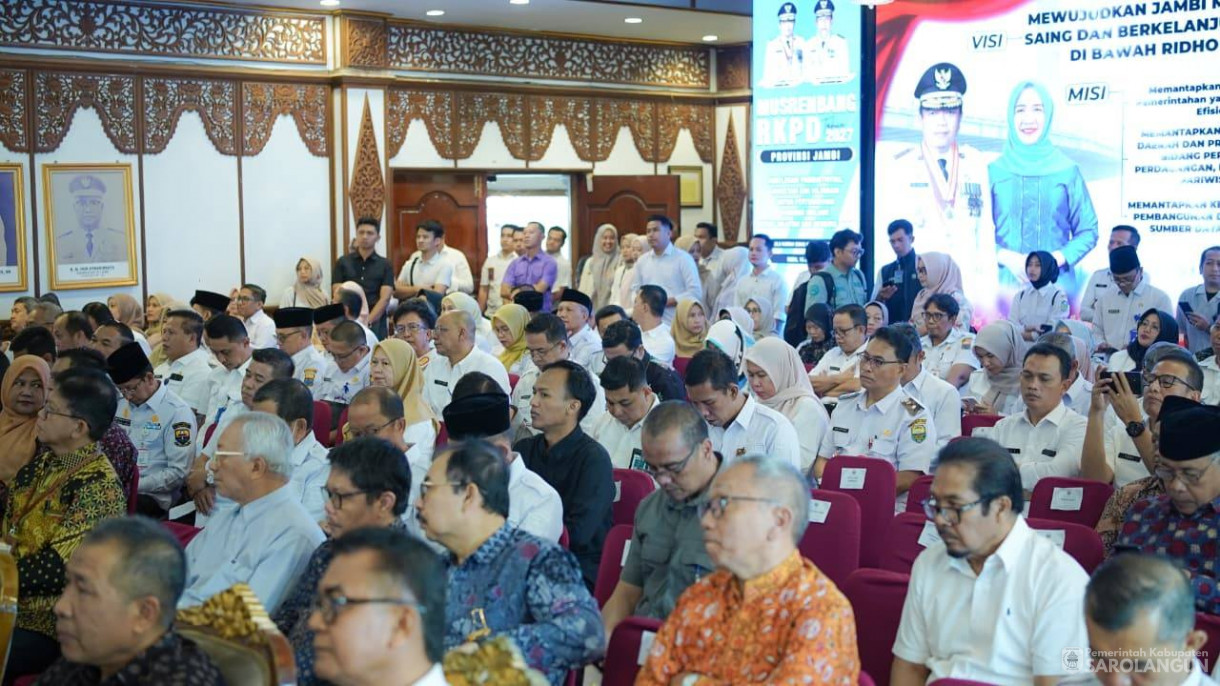 15 April 2026 Musrenbang RKPD Provinsi Jambi Tahun 2027 di Rumah Dinas Gubernur Jambi