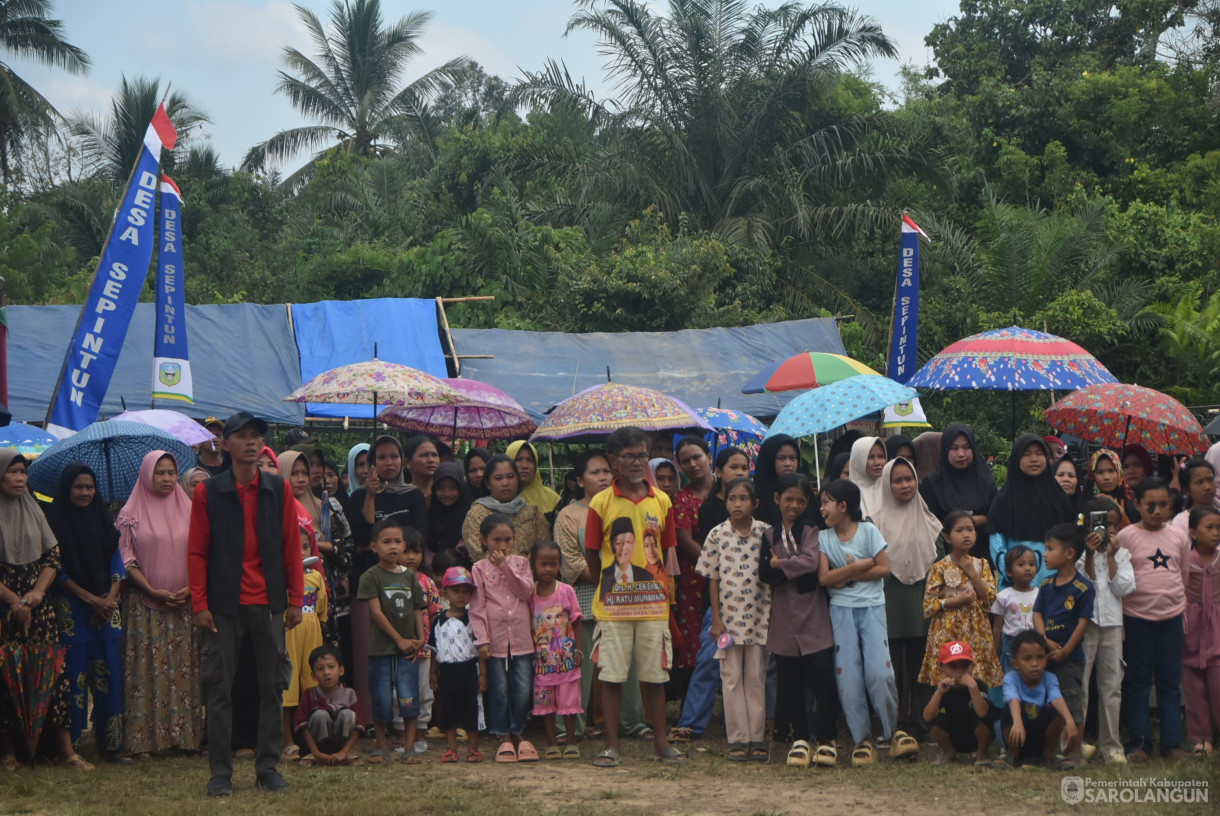 26 Juli 2025 - Pembukaan Turnamen Semi Open Voly di Lapangan Moneng Janggut Desa Sepintun