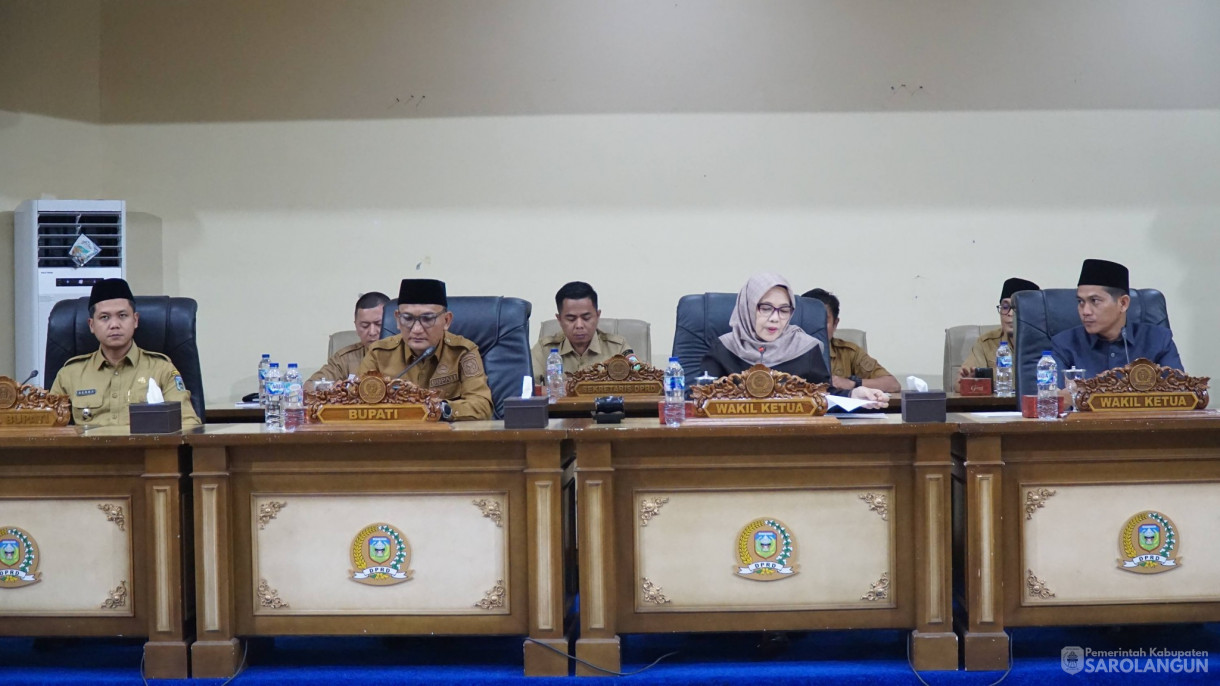 14 April 2026 Rapat Paripurna Tingkat I Tahap III, Tingkat II di Gedung DPRD Kabupaten Sarolangun