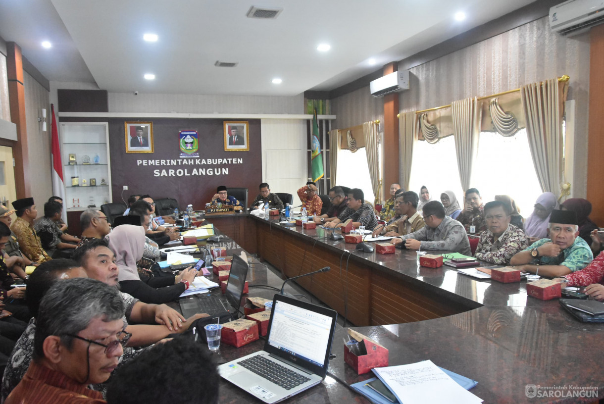 01 Agustus 2024 -&nbsp;Rapat Realisasi Anggaran Tahun 2024, Bertempat di Ruang Pola Utama Kantor Bupati Sarolangun