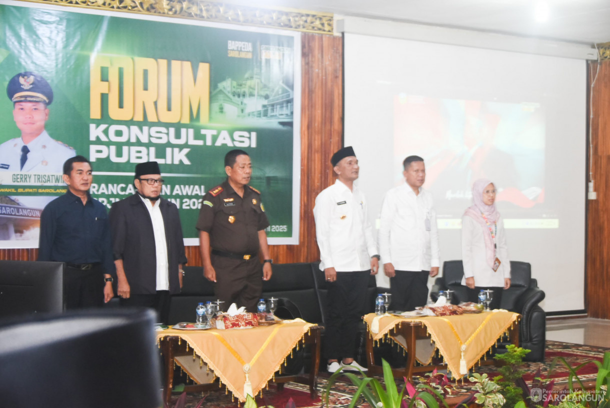 30 April 2025 - Forum Konsultasi Publik Rancangan Awal RPJMD Tahun 2025 sd 2029&nbsp;