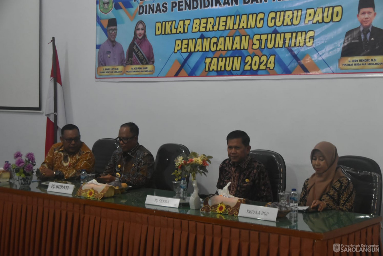 21 November 2024 -&nbsp;Diklat Berjenjang Guru Paud Penanganan Stunting Tahun 2024, Bertempat di Gedung Diklat BPKSDM Sarolangun