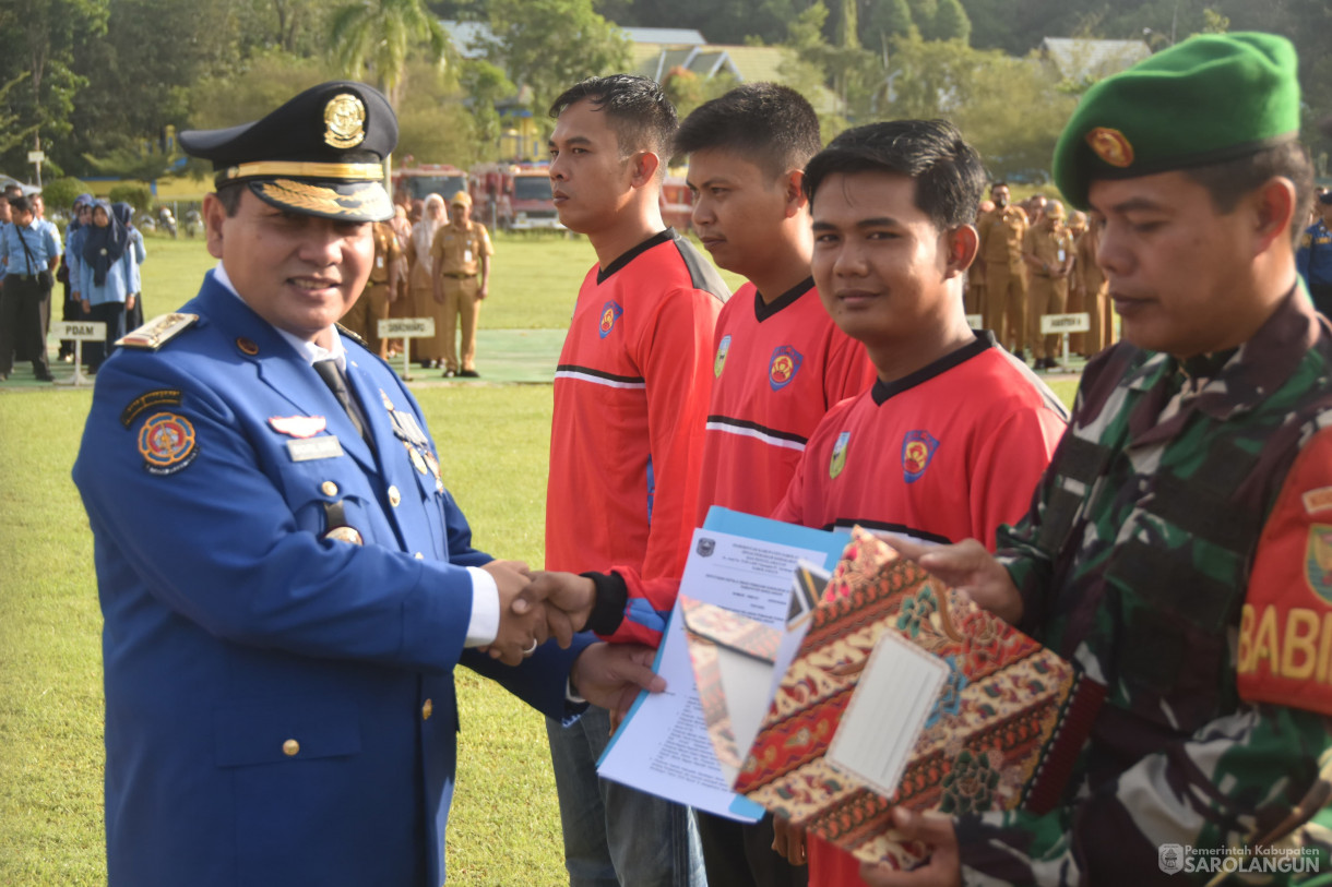 4 Maret 2024 - Upacara Peringatan HUT Pemadam Kebakaran dan Penyelamatan Ke 105 Di Lapangan Gunung Kembang Sarolangun