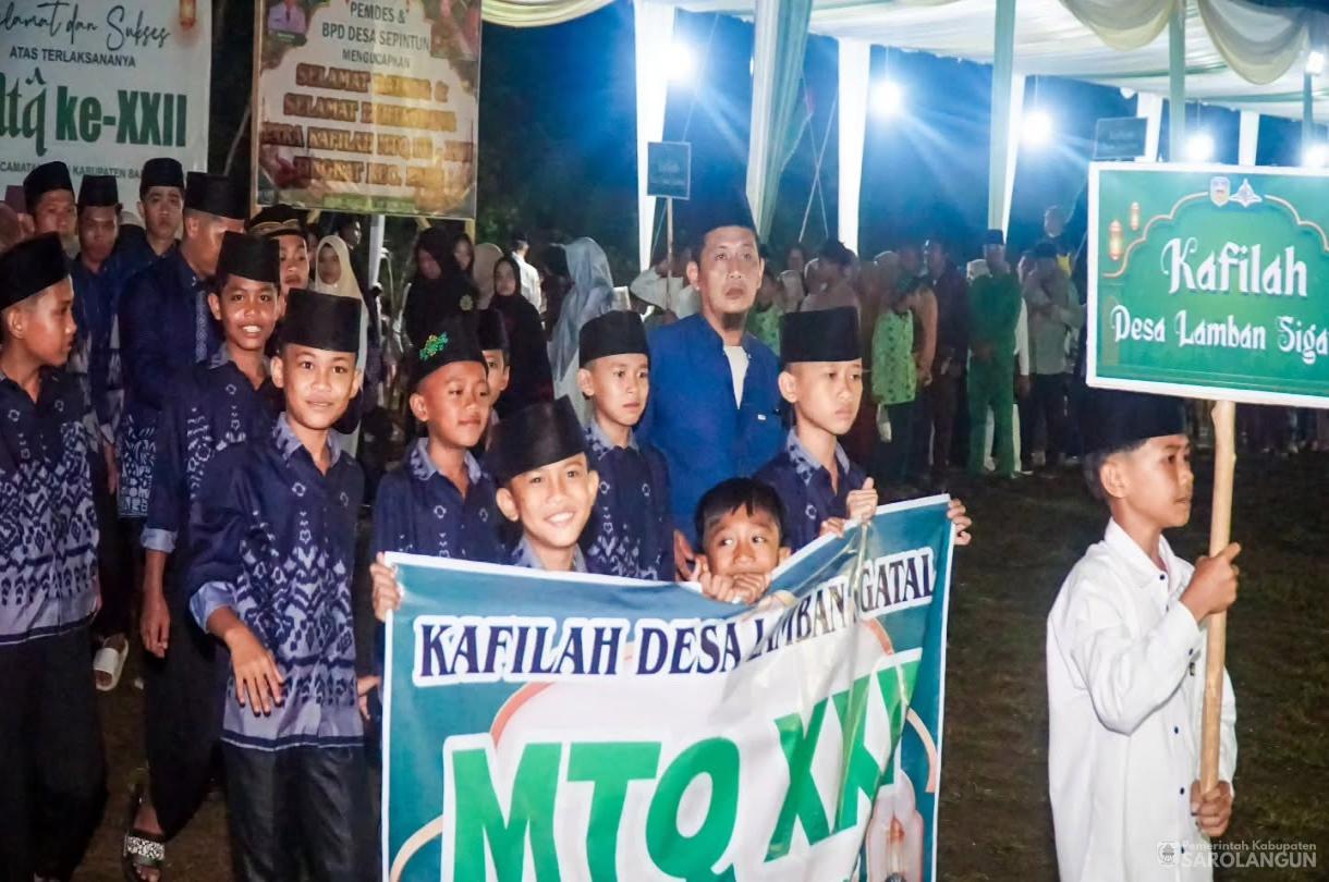 15 Juni 2026 Bupati Sarolangun membuka MTQ Tingkat Kecamatan Pauh di Desa Sepintun