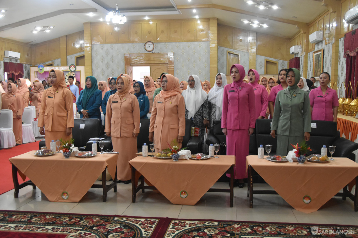 22 Desember 2023 – HUT Dharma Wanita Persatuan Ke 24 Di Ruang Aula Utama Kantor Bupati Sarolangun