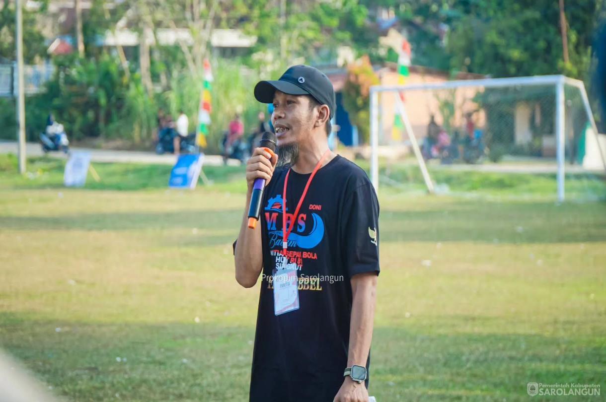 5 Agustus 2026 Pembukaan Turnamen Sepak Bola Antar Desa Se Kec Singkut dalam Rangka Memeriahkan HUT RI Ke 81 Tahun di Lapangan Sungai Benteng Kecamatan Singkut