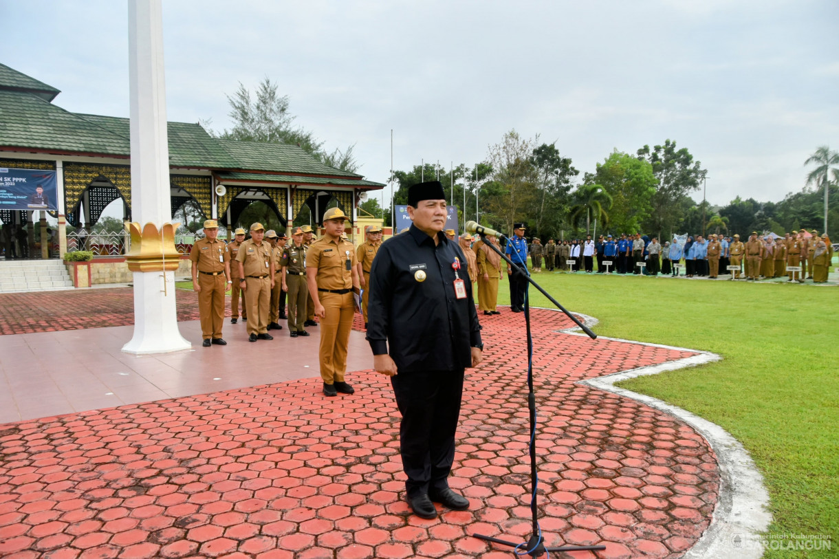 27 Mei 2024 - Apel Gabungan Dan Penyerahan SK PPPK Formasi Tahun 2023 Di Lapangan Gunung Kembang Sarolangun