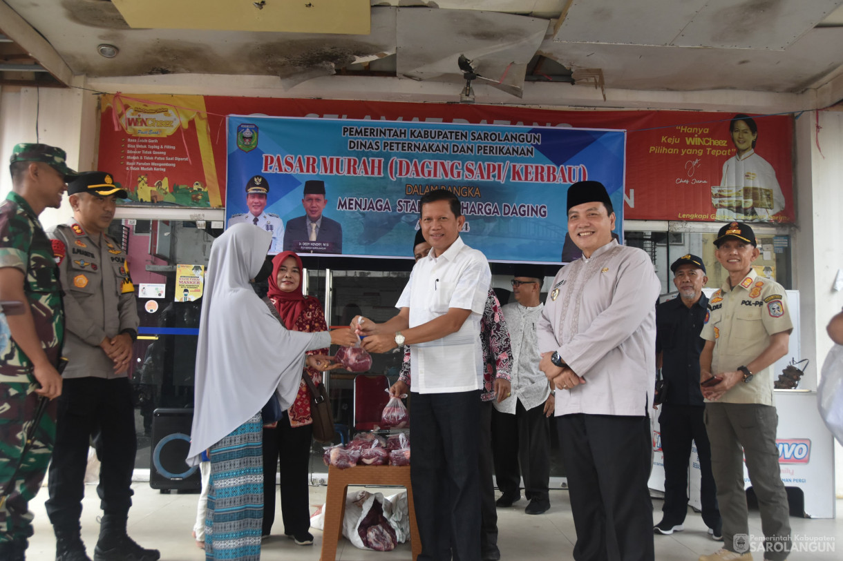 8 April 2024 - Operasi Pasar Murah Daging Sapi dan Kerbau Di Ceria Toserba Sarolangun