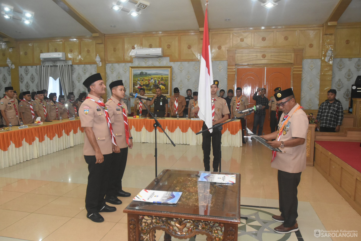 9 Juli 2025 -&nbsp;Pelantikan Ketua Majelis Pembimbing Cabang dan Wakil Ketua Majelis Cabang Gerakan Pramuka Sarolangun