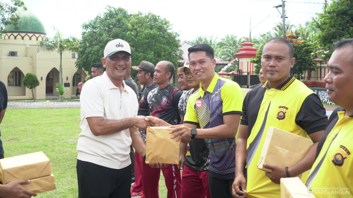 20 Juni 2025 - Bupati Sarolangun Hurmin Hadiri Olahraga Bersama Sambut HUT Bhayangkara ke 79 Tahun 2025&nbsp;