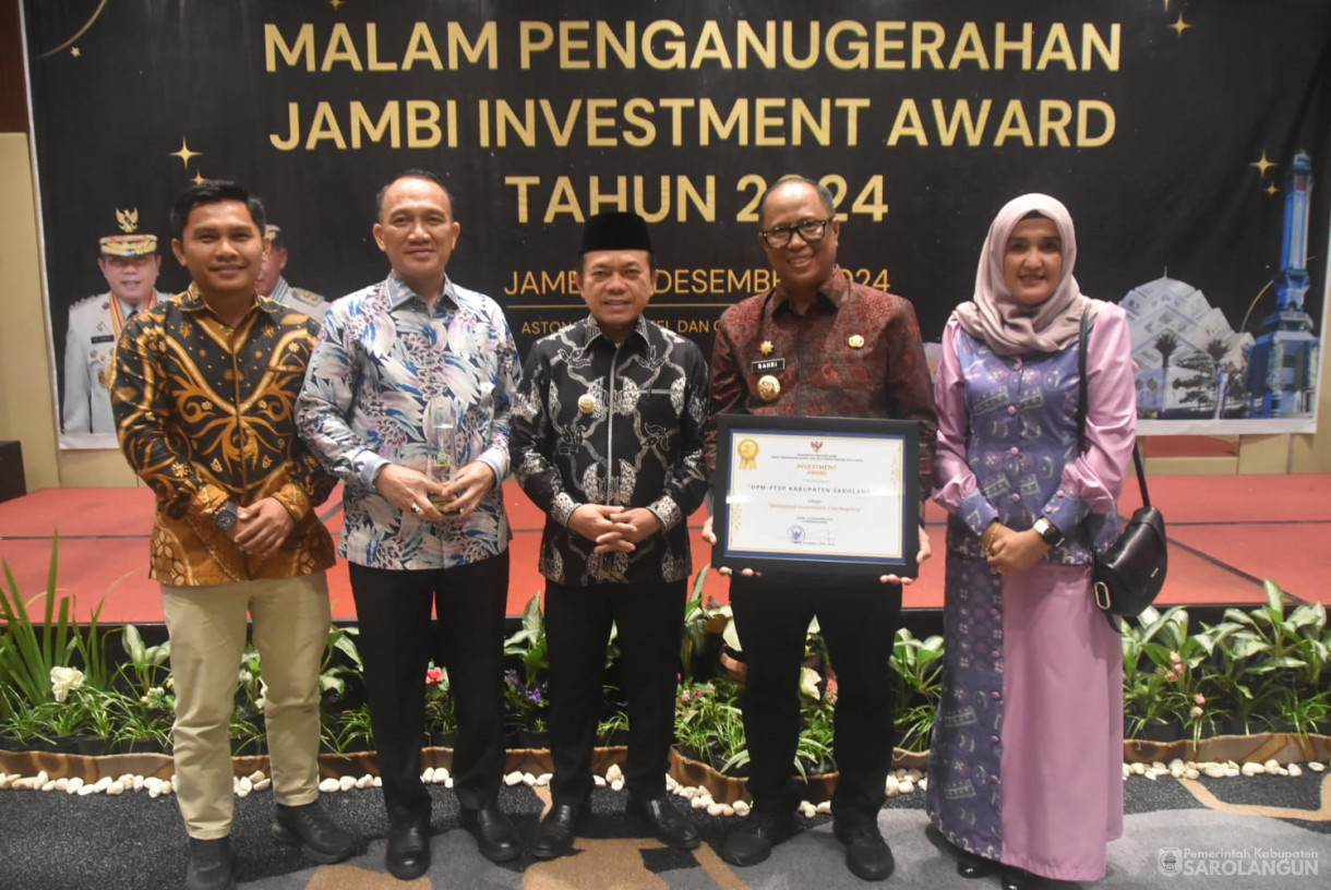 23 Desember 2024 - Malam Penganugerahan Jambi Investment Award Tahun 2024, Bertempat di Aston Hotel Dan Conference Jambi