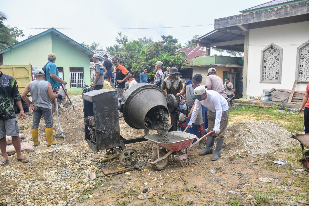 28 Juni 2025 -&nbsp;Gotong Royong Pembangunan Tempat Wudhu dan Toilet Masjid Jami Attaufiq Tanjung Rambai