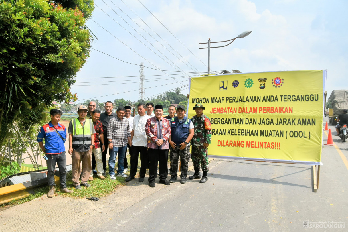 31 Mei 2024 - Meninjau Perbaikan Jembatan Sarolangun Dan Meninjau Lokasi Pembangunan Tugu Biduk Sarolangun