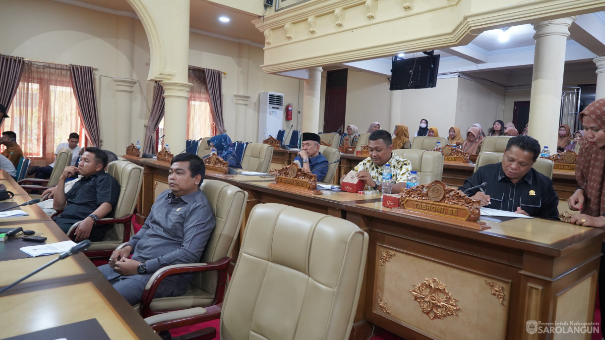 29 Juli 2025 - Rapat Paripurna Tingkat 1 Tahap 3 Tentang Rancangan Perubahan KUA dan Perubahan PPAS ABPD Kabupaten Sarolangun TA 2025