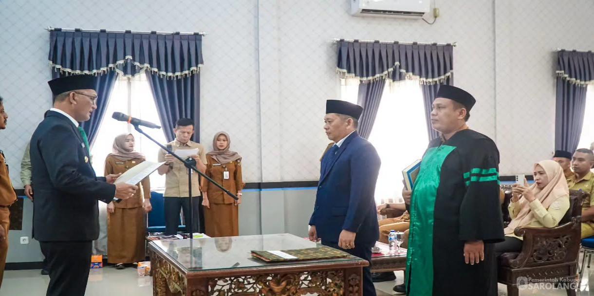 14 Juli 2026 Pelantikan dan Pengambilan Sumpah Dewan Pengawas Perusahaan Umum Daerah Air Minum Tirta Sako Batuah Kabupaten Sarolangun