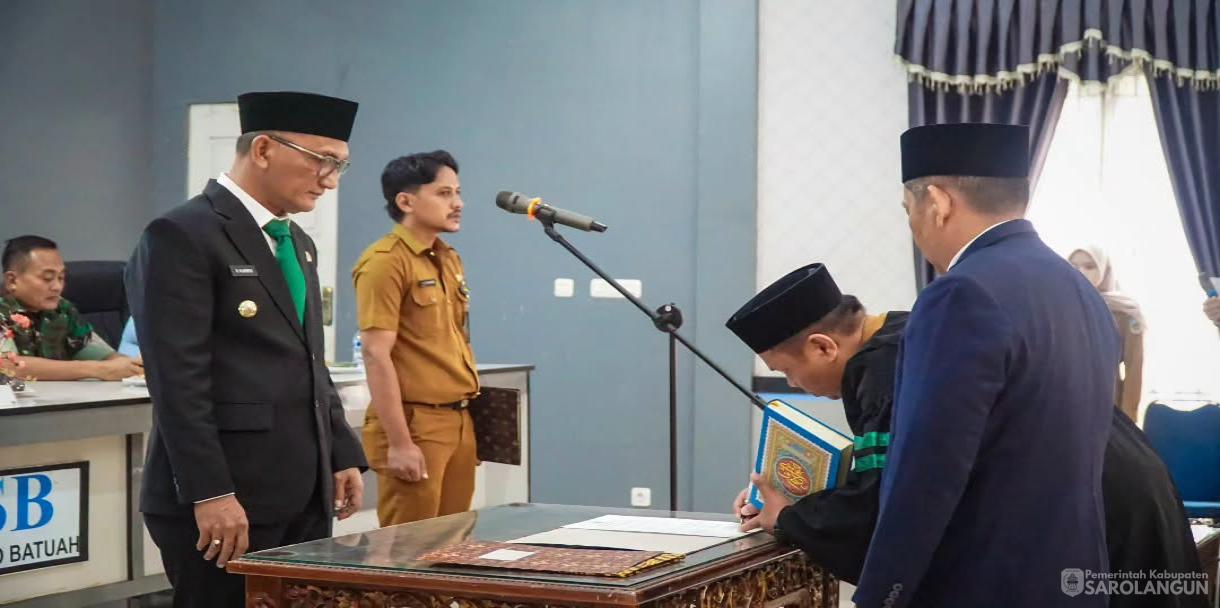 14 Juli 2026 Pelantikan dan Pengambilan Sumpah Dewan Pengawas Perusahaan Umum Daerah Air Minum Tirta Sako Batuah Kabupaten Sarolangun