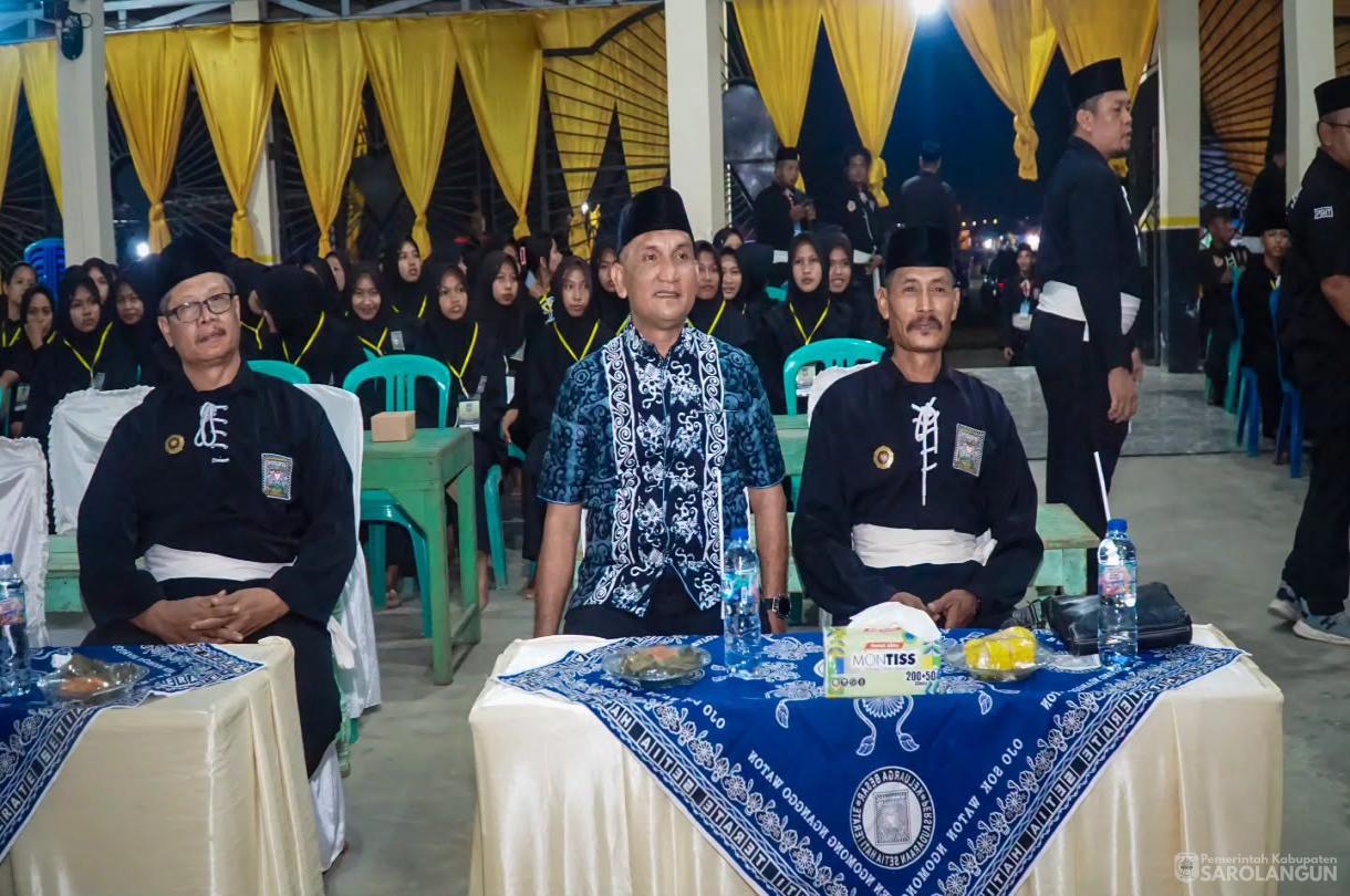 29 Juni 2026 Bupati Sarolangun Menghadiri Acara Pengesahan Warga Baru Tingkat 1 Persaudaraan Setia Hati Terate Cabang Kabupaten Sarolangun Pusat Madiun di Padepokan Satria Krida PSHT Cabang Sarolangun