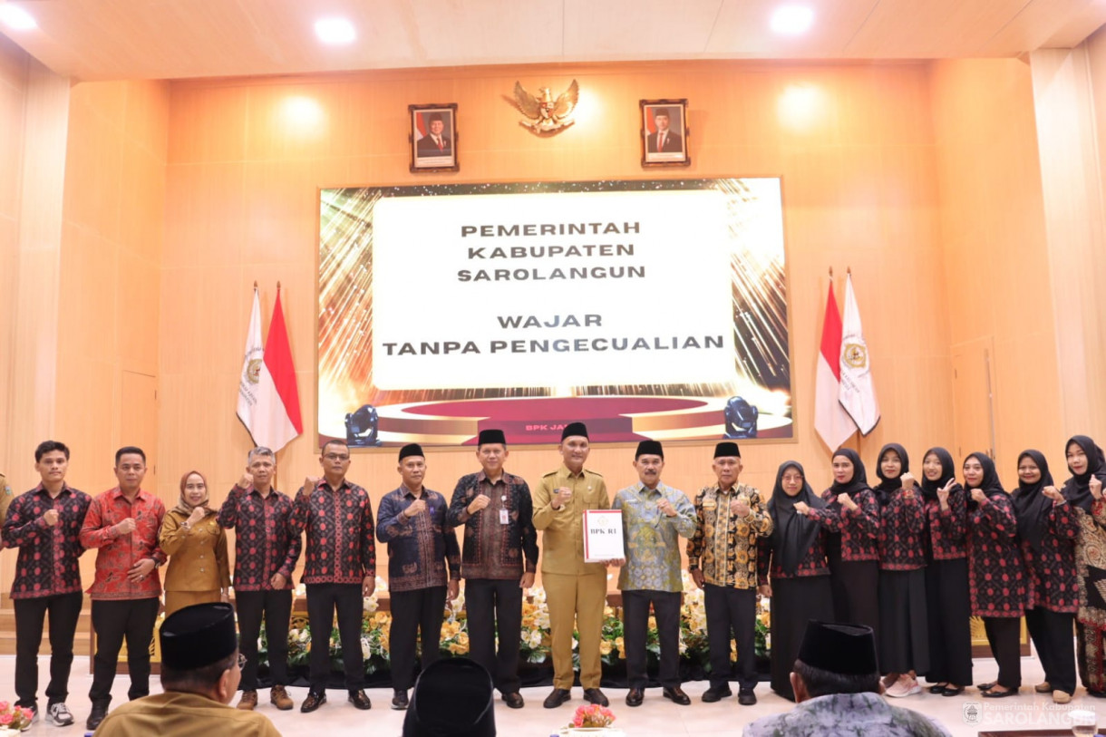 26 Mei 2025 - Bupati Sarolangun Menghadiri Acara Penyampaian&nbsp; Laporan Hasil Pemeriksaan atas Laporan Keuangan Pemerintah Daerah Tahun Anggaran 2024 Di Wilayah Provinsi Jambi