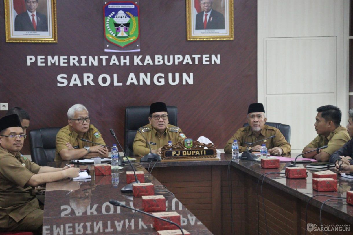 26 Februari 2024 - Rapat Koordinasi Pengendalian Inflasi Tahun 2024 Mingguan dengan Mendagri dan dilanjutkan dengan Rakor Pengendalian Inflasi TPID Kabupaten Sarolangun