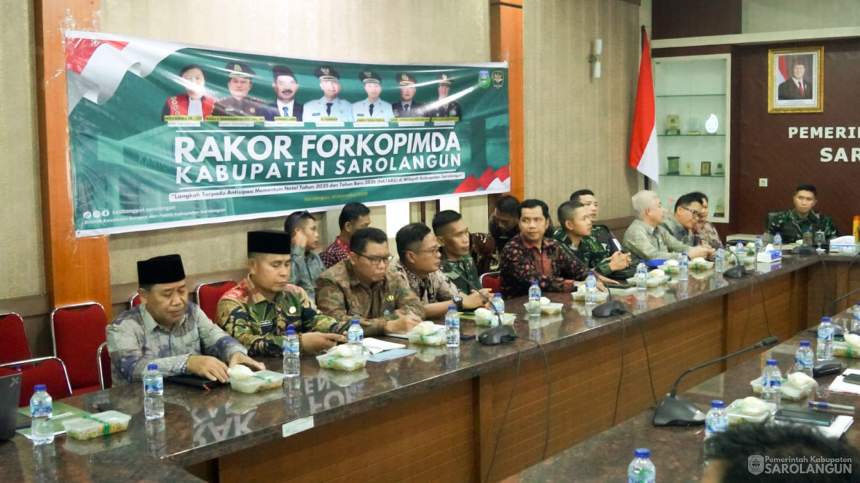 Rapat Bersama Forkompimda Dalam Rangka Mengantisipasi Momentum Natal Tahun 2025