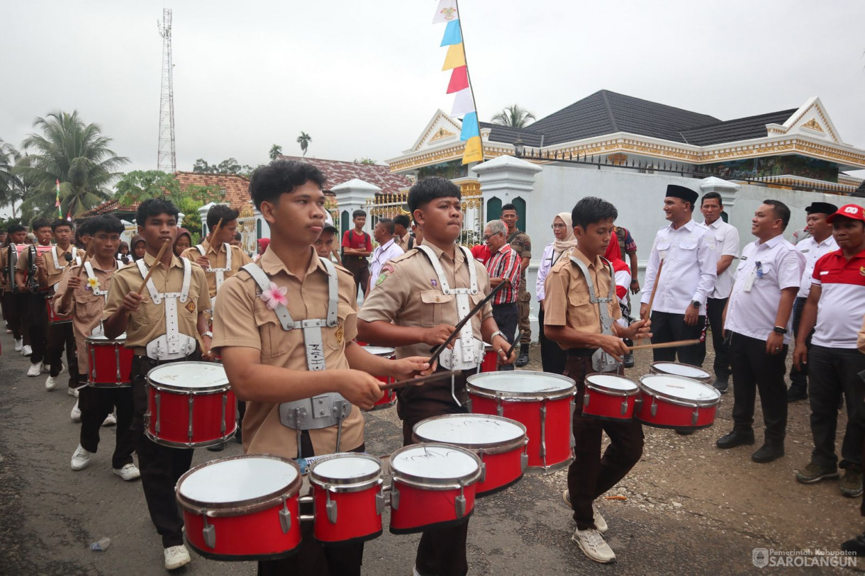 13 Agustus 2025 - Pawai Pembangunan Anak TK dan Paud di Desa Sungai Baung